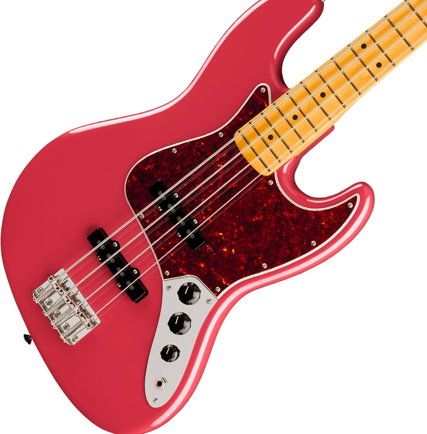 Fender American Professional Classic Jazz Bass - Faded Dakota Red Bundle with Gig Bag, Strap, Cable, and Guitar Cleaning Kit