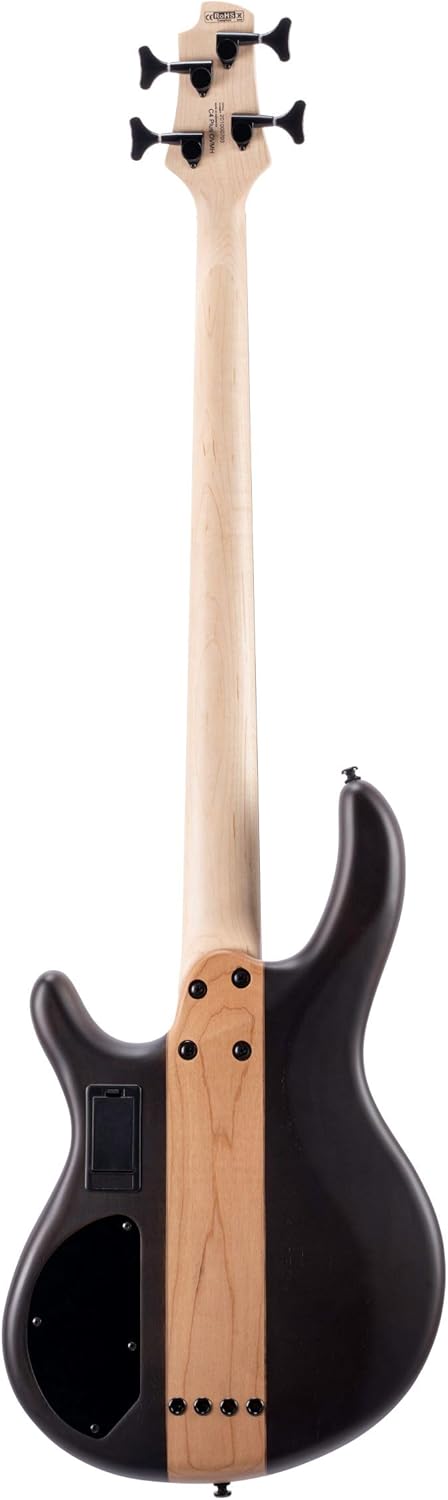 Cort C4PLUSOVMHABB Artisan Series C4 Plus OVMH Bass Guitar, Antique Brown Burst