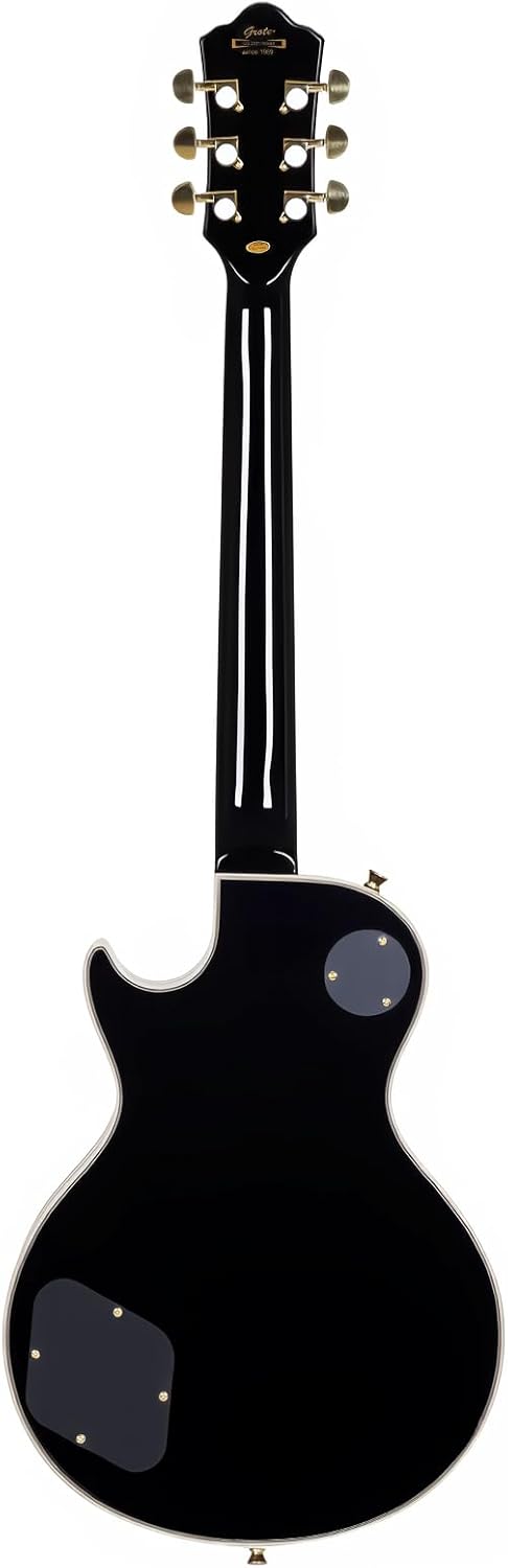 LP Electric Guitar Solid Body Electric Guitar Mahogany Neck Rosewood Fretboard Mahogany Body Stainless Frets Electric Guitar(GTLP-LM1-black)