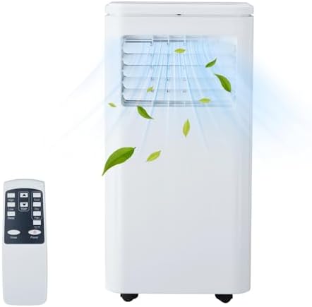Garvee 10000BTU Portable Air Conditioner 3 in 1 AC Cooling, Dehumidifier, Fan, w/LCD Display, Remote Control, Cooling Up to 450 sq.ft, for Bedroom, Office