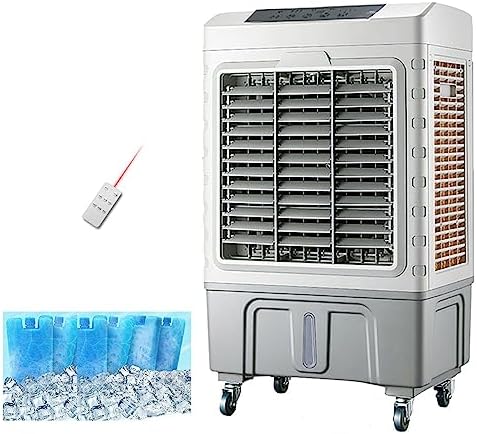 PINNKL Portable Air Conditioners,3-IN-1Evaporative Air Cooler with Remote Control, Oscillation Swamp Cooler and Humidification, 7.5 Hour Timer