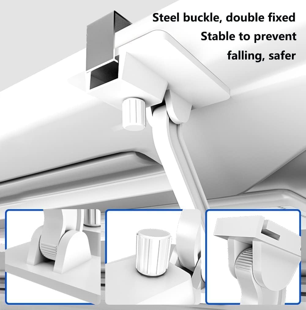 Air Conditioner Deflector for Ceiling Central Air Conditioner, Adjustable Angle, Easy Installation, Lightweight Plastic, Prevent Cold Air from Blowing Right
