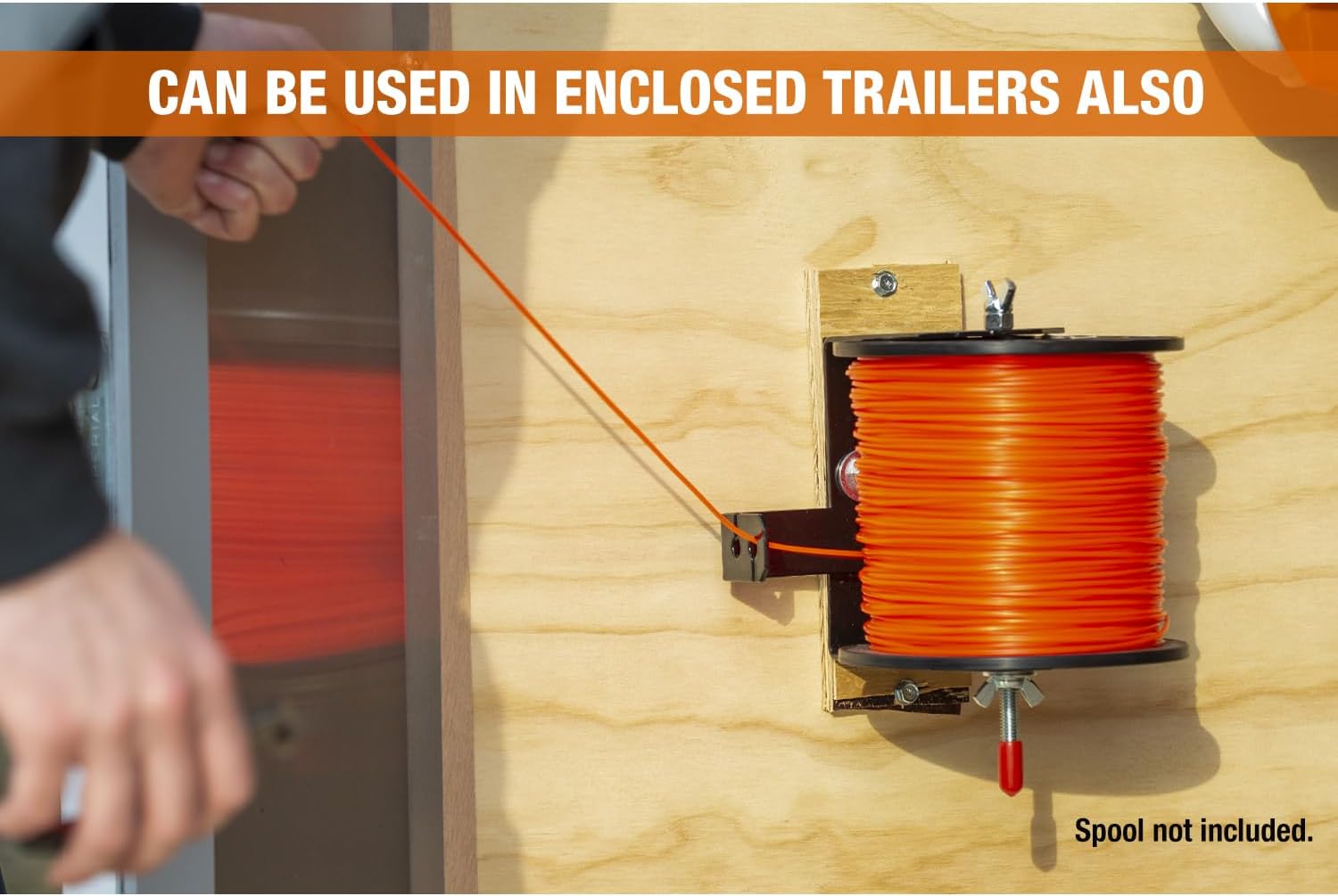 Buyers Products LT40, LT10, LT32,Trailer Storage Rack Kit – Locking Trimmer Rack, Gas Can Holder & Line Spool Bracket for Enclosed Utility Trailers