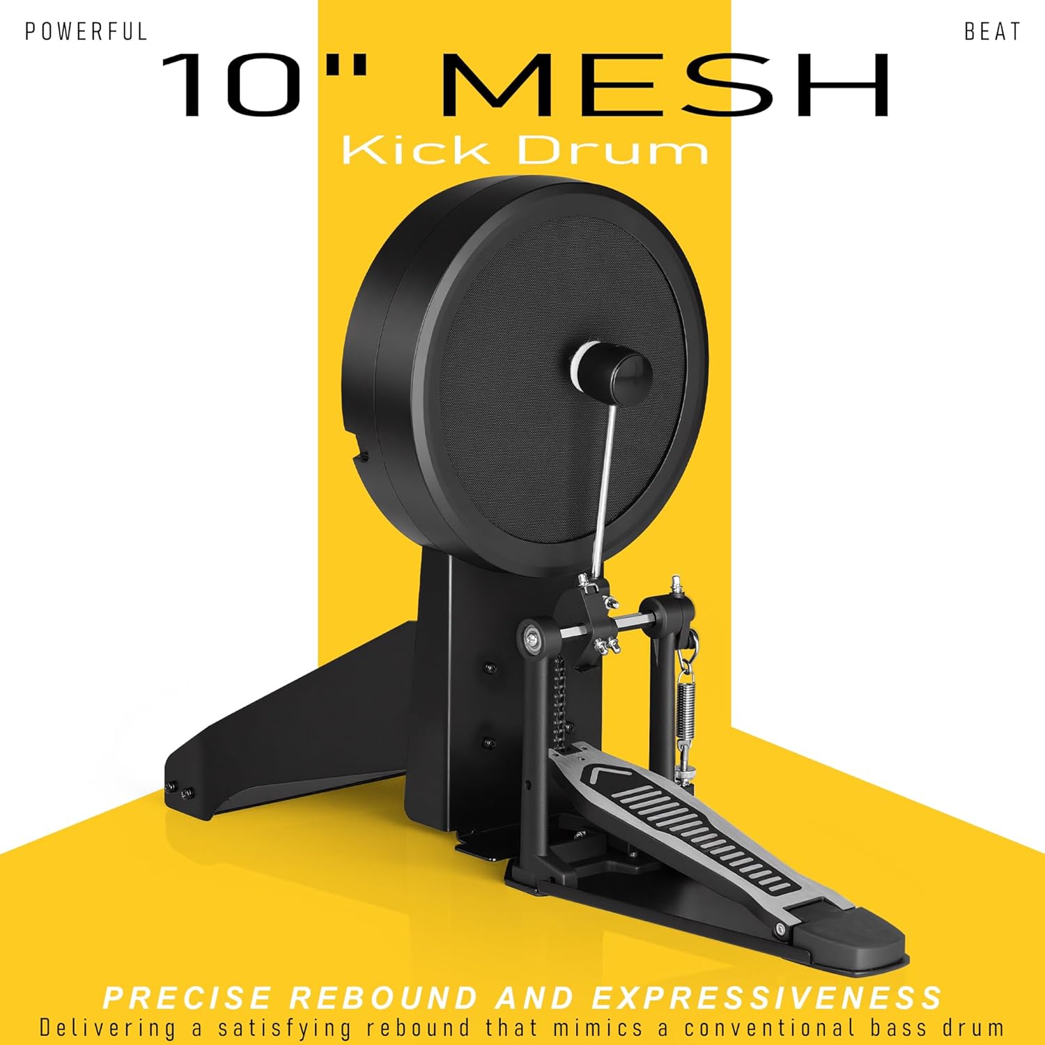 AKLOT Fully-Expandable Electric Drum Set: Independent Stand System, 12