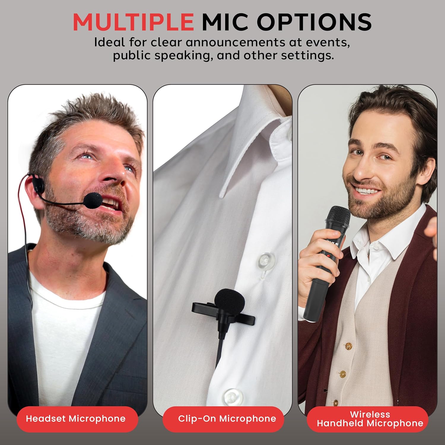 Pyle Portable Outdoor PA Speaker Amplifier System & Microphone Set with Bluetooth Wireless Streaming, Rechargeable Battery - Works with Mobile Phone, Tablet, PC, Laptop, MP3 Player - PWMA1216BM, BLACK