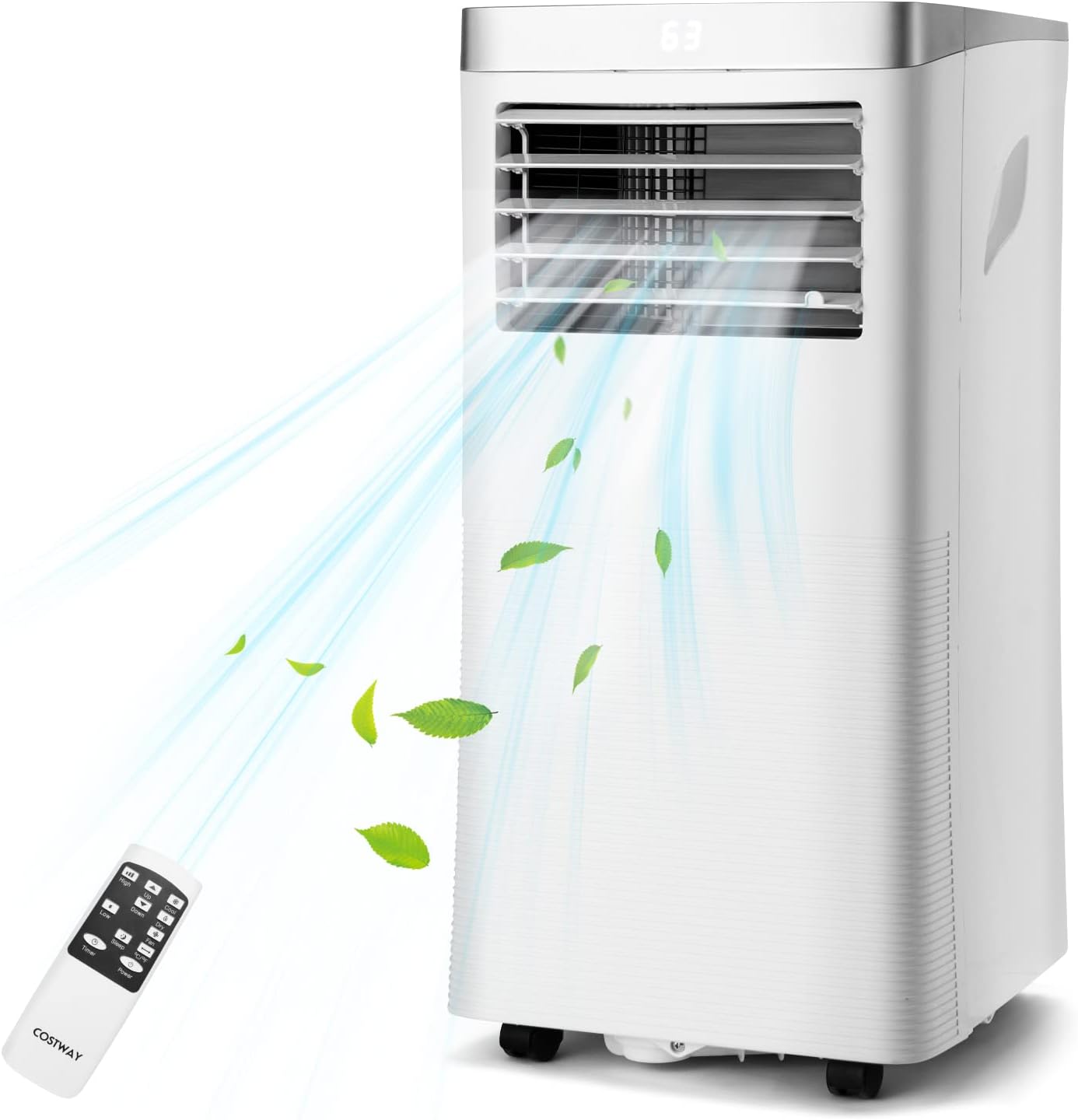 SIMOE 10000 BTU Portable Air Conditioner, Portable AC Unit with Fan, cooling, Dehumidifier Modes for Rooms up to 350 Sq.Ft, Air Conditioner Portable with Sleep Mode, 24H Timer & Remote Control