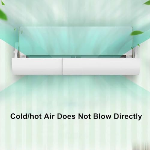 Adjustable Retractable Air Conditioner Deflector, Universal ac Wind Deflector, Foldable ac Vent Deflector Wall-Mounted, for Home & Office