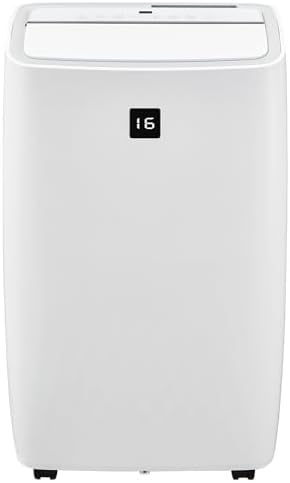 12,000 BTU Portable Air Conditioner, White Portable AC Unit Cools Up to 550 Sq.Ft, with Window Mount Exhaust Kit and Remote Control for Office Bedroom, 24h Timer