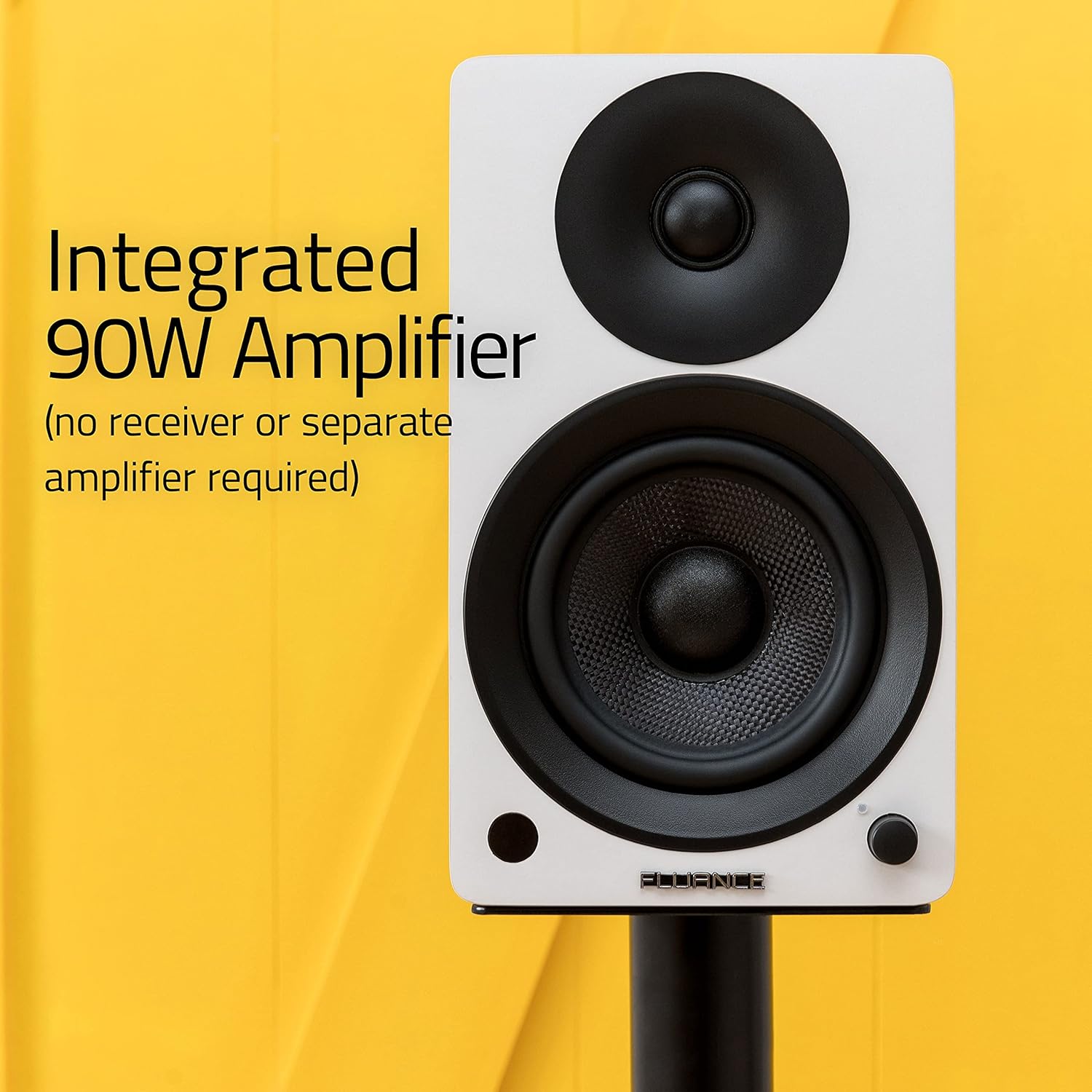 Fluance Ai41 Powered 2-Way 2.0 Stereo Bookshelf Speakers with 5