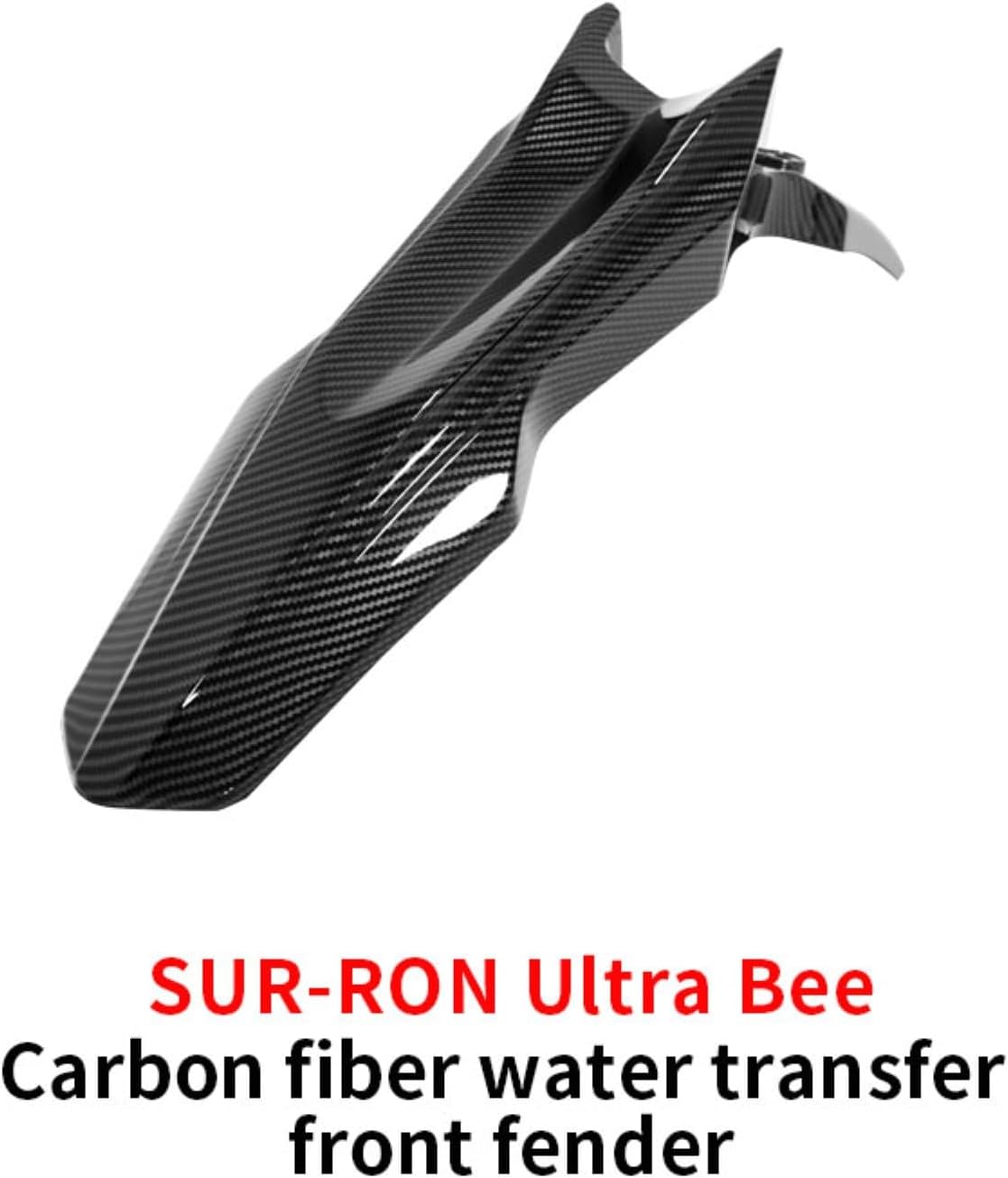 Front Fenders for Surron Ultra Bee, Water Transfer Carbon Fiber Pattern Mudguard Sur Ron Parts Off-Road Dirtbike Original Motorcycle Accessories (Water Transfer Glossy)