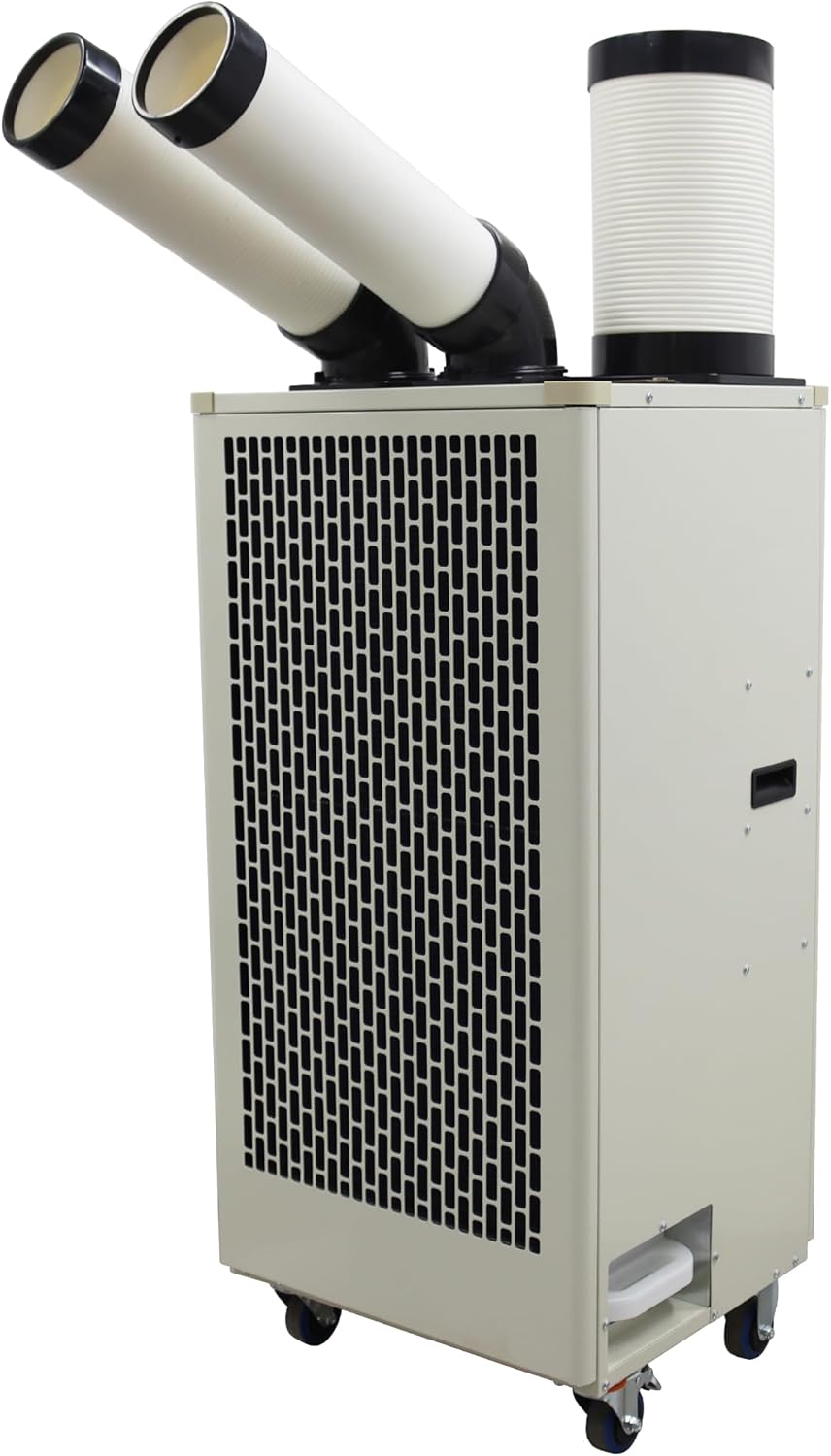 Industrial Air Conditioner Outdoor Indoor Spot Mobile Air Cooler 780m³/h Commercial Aircon with Two Outlet Tubes 220V