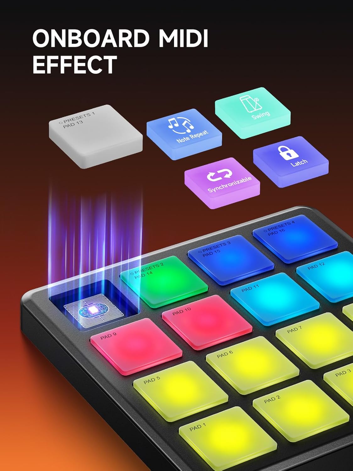 Donner DMK25 Pro MIDI Keyboard Controller+Donner MIDI Controller Pad Beat Maker Machine