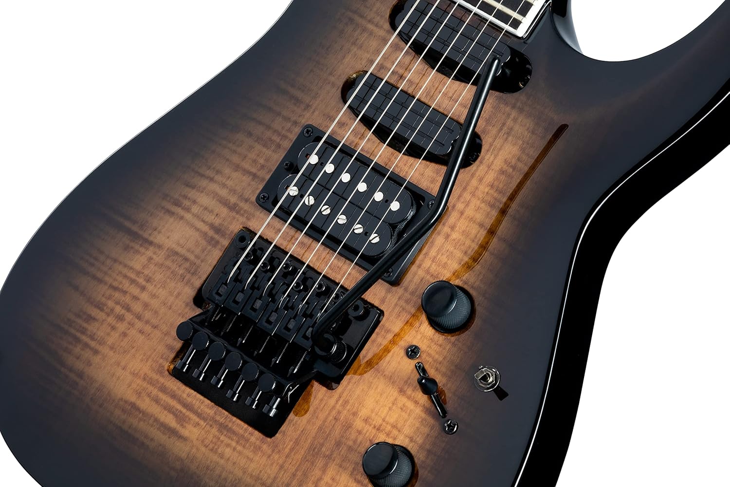 Kramer SM-1 Figured Floyd Rose, Black Denim Perimeter
