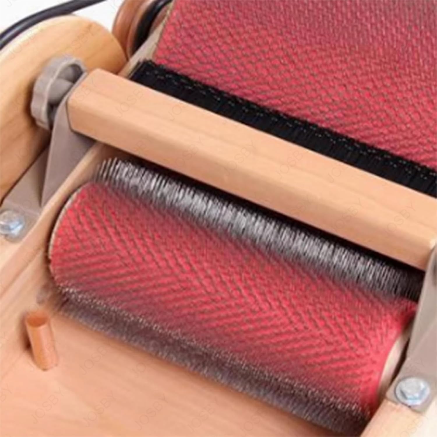 Manual Wool Drum Carder, Wool Fiber Carding Machine, Wool Blending Board Carding Brush Set, Adjustable Roller Gap