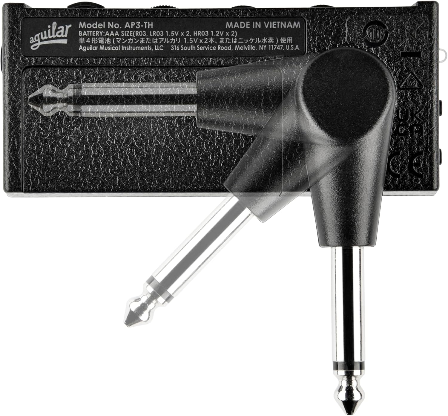 Aguilar amPlug3 Tone Hammer Bass Guitar Headphone Amp w/Three Onboard Effects and Built-in Rhythm Patterns