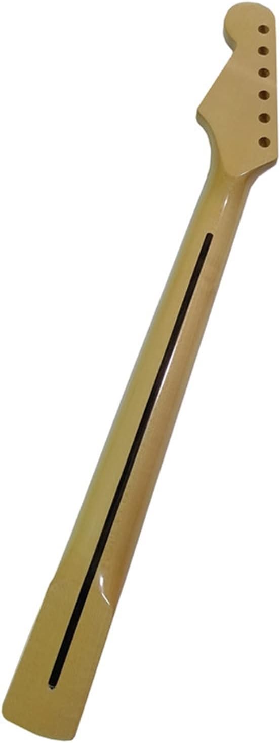 21 Frets Wood Color Maple Electric Guitar Neck Maple Fretboard Inlay Dots Guitar Accessories Unfinished Guitar Neck