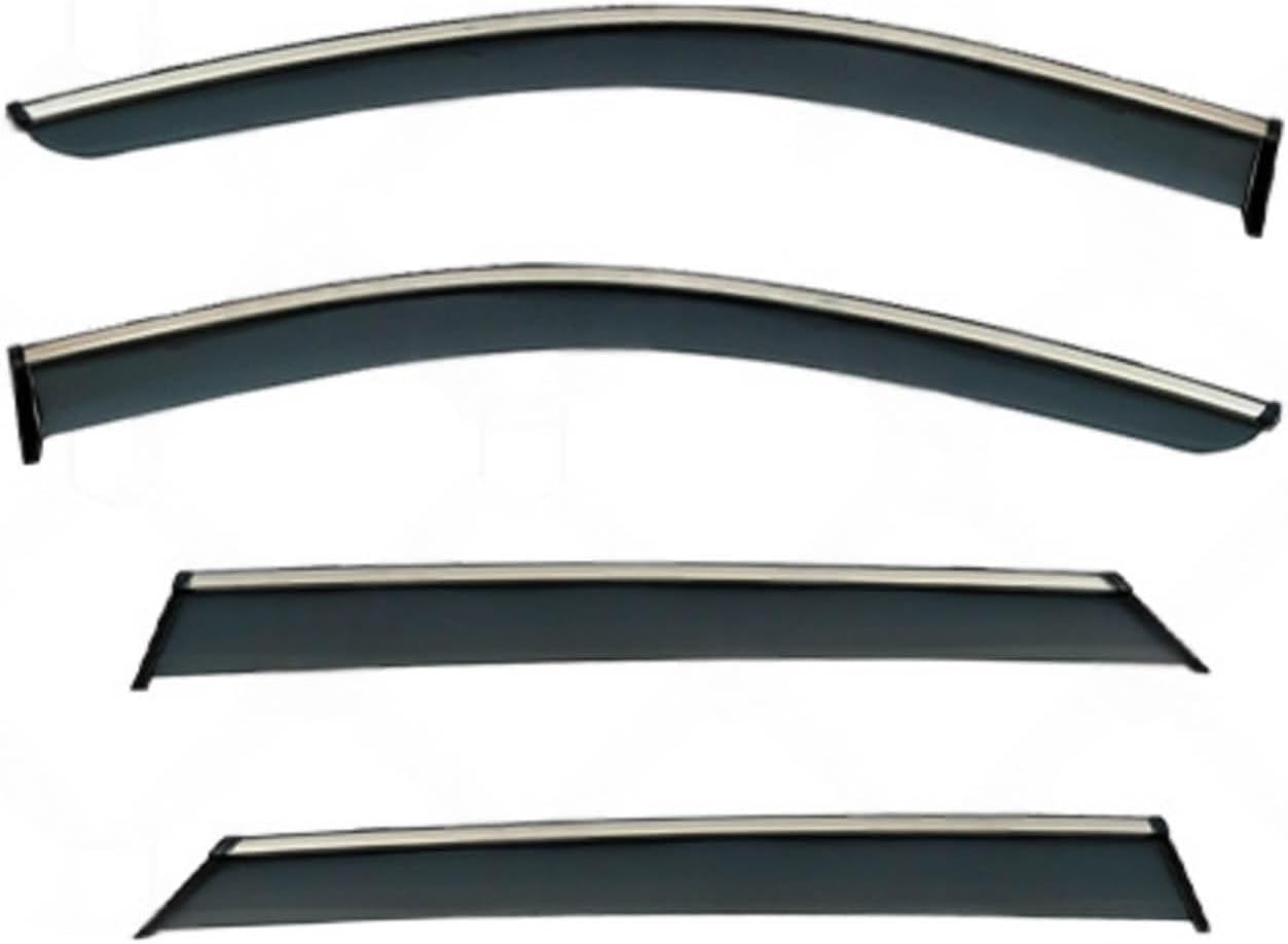 Window Deflectors for Hyundai Tucson SWB MK4-NX4 2021+ PC, Sun Rain Guard Window Visors Vent Shades with Bright Stripes Car Accessories