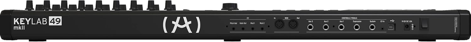 Arturia KeyLab 49 MkII - 49 Key Semi Weighted USB MIDI Keyboard Controller (Black)