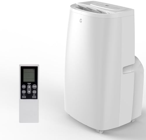 Versatile 3-in-1 14,000 BTU Portable Air Conditioner, Portable AC Units for Rooms with Dehumidifier & Fan, Room Air Conditioner Cools Up to 750 Sq. Ft, Sleep Mode, Remote, Timer, Black Top