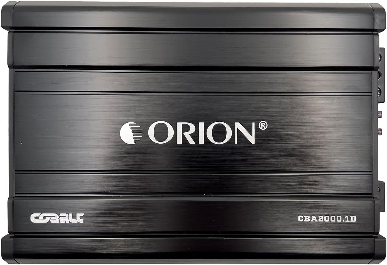 Orion Cobalt CBA2000.1D Monoblock 1-Channel Class D Amplifier for Car Subwoofer, 2000W MAX, 1/2/4 Ohm Stable, Adjustable Low Pass with Bass Boost, MOSFET Power Supply, Bass Knob Included