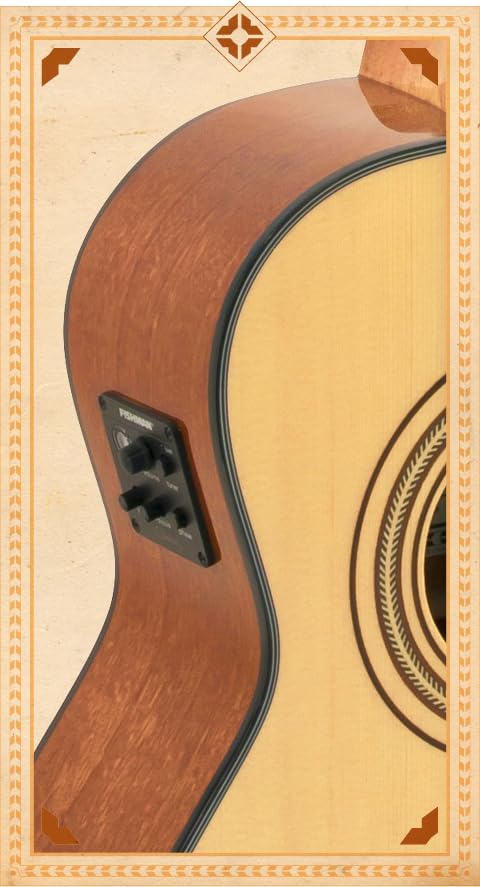 H. Jimenez LR2CE Voz de Trio Electric Requinto Cutaway Guitar with Action Gold Tuners