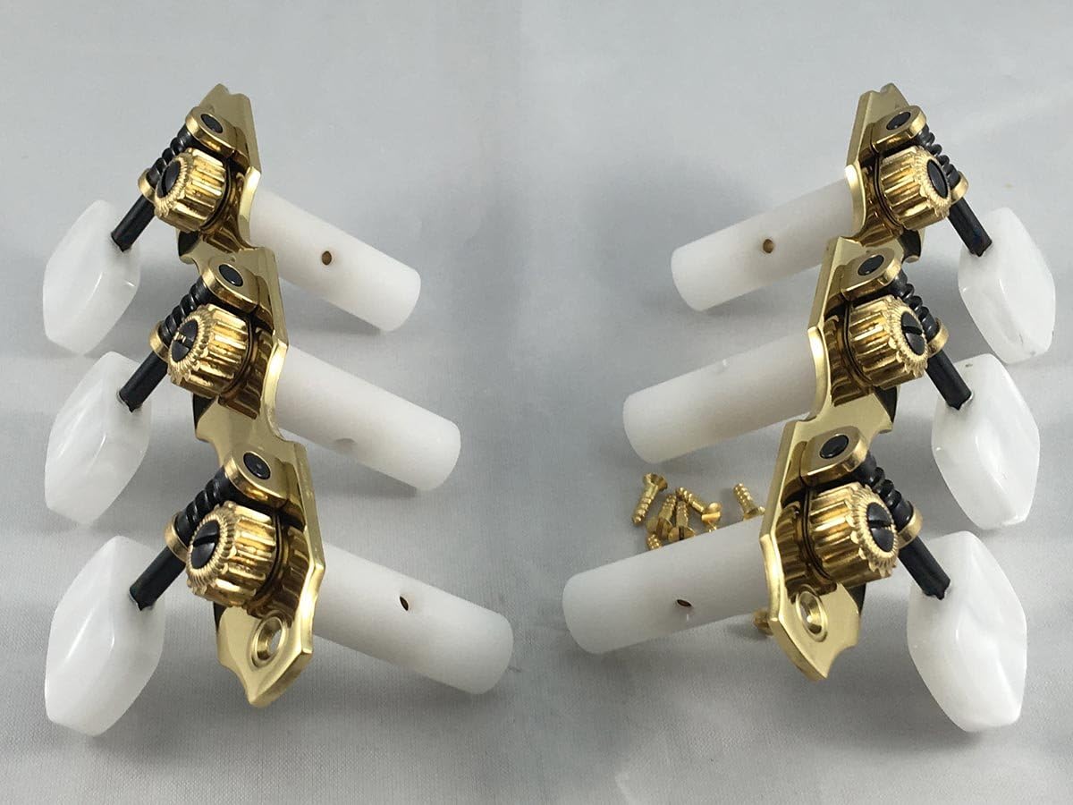 Rubner Germany Classical Guitar Tuners Set 100 Model - Solid Brass - Standard Spacing