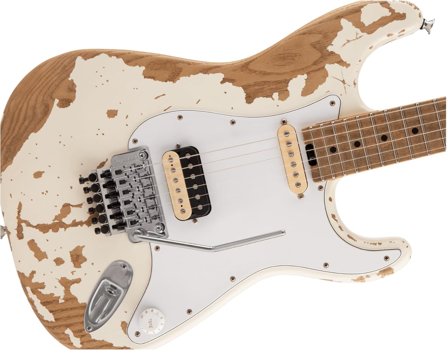 Charvel Super-Stock SC1 Artist Signature Limited-edition Henrik Danhage Electric Guitar - White Relic