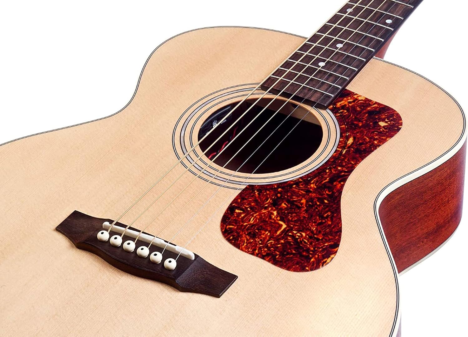 Guild Guitars Jumbo Jr Mahogany Acoustic Guitar, Natural, Archback Solid Top, Westerly Collection