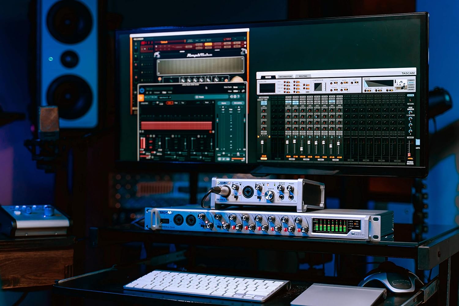 Tascam Series 8p Dyna Microphone Preamp for Recording, 8 Combo XLR/TRS, SMUX x 2, 8 Compressors, 8 outputs (SERIES8PDYNA)