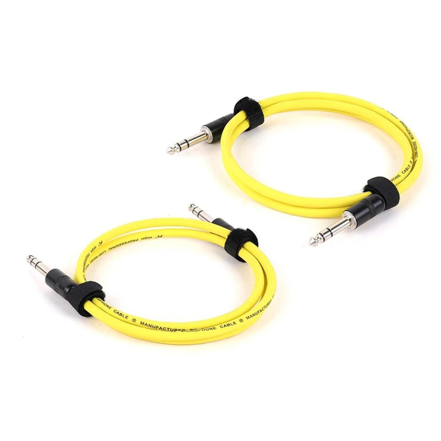 TSTS Guitar Audio Cable 1/4 Inch Straight Instrument Cable Stereo Professional Colorful Cable for Guitar Bass Amplifier Keyboard(Yellow,15m)