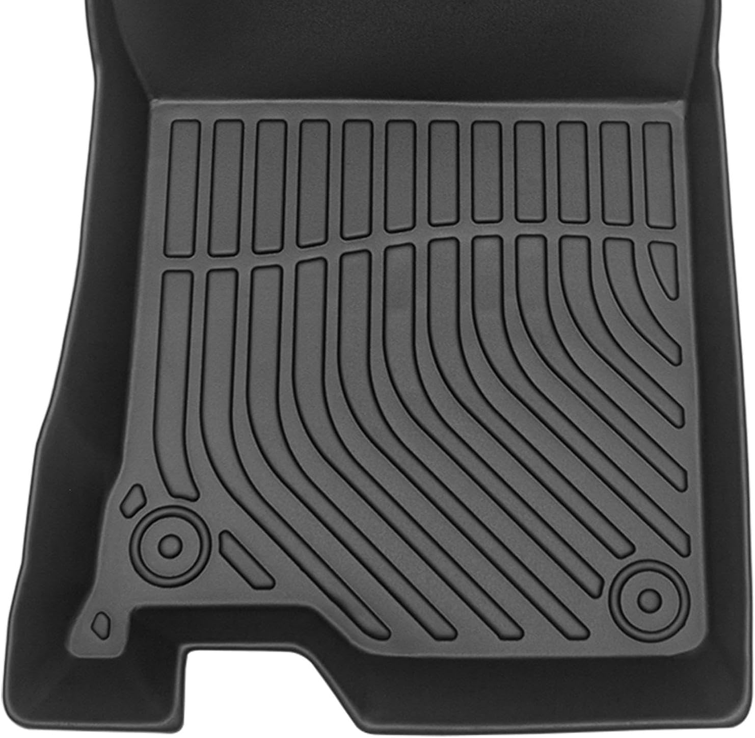 All Weather Rubber Car Floor Mats 2008-2012 Accord (Only for Seaden), Odorless, 3D Raised Edges, Custom Fit Full Set Includes 1st and 2nd Rows Coverage, Laser Measured, Non Slip, Accord Accessories