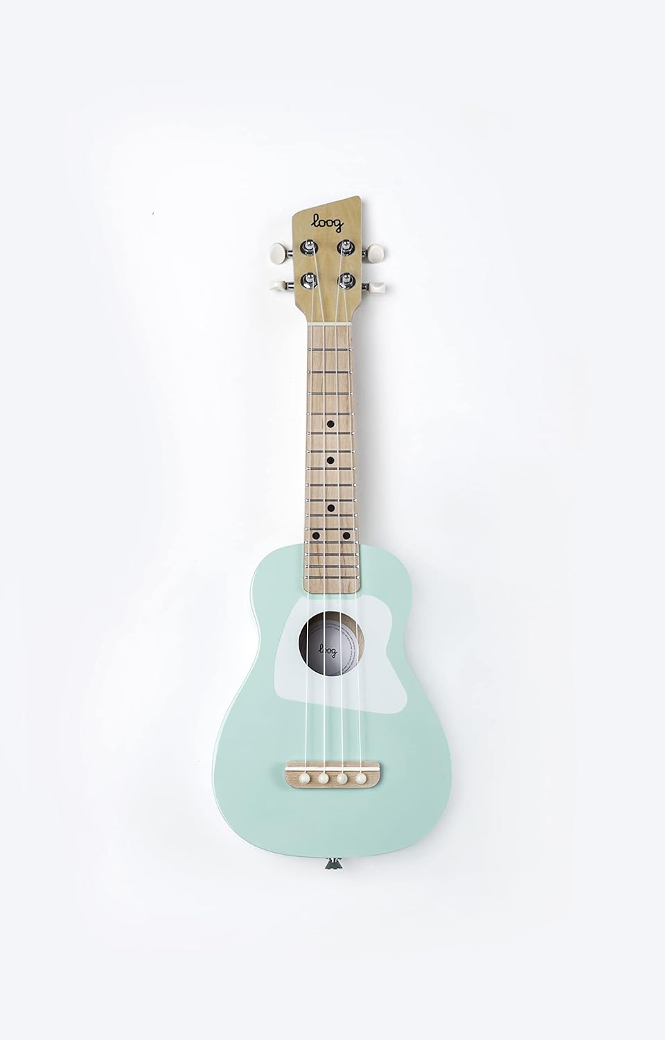 Loog Wood Soprano Ukulele for Kids & Beginners, App & Lessons, All Ages (Green)