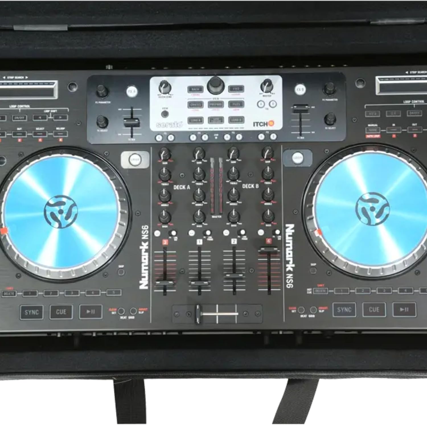 SKB 24”x14” Controller Soft Case - Padded Bag w/ Rigid Foam Frame, Shoulder Strap and Double Zippers for DJ Controllers & Small MIDI Keyboards, Black