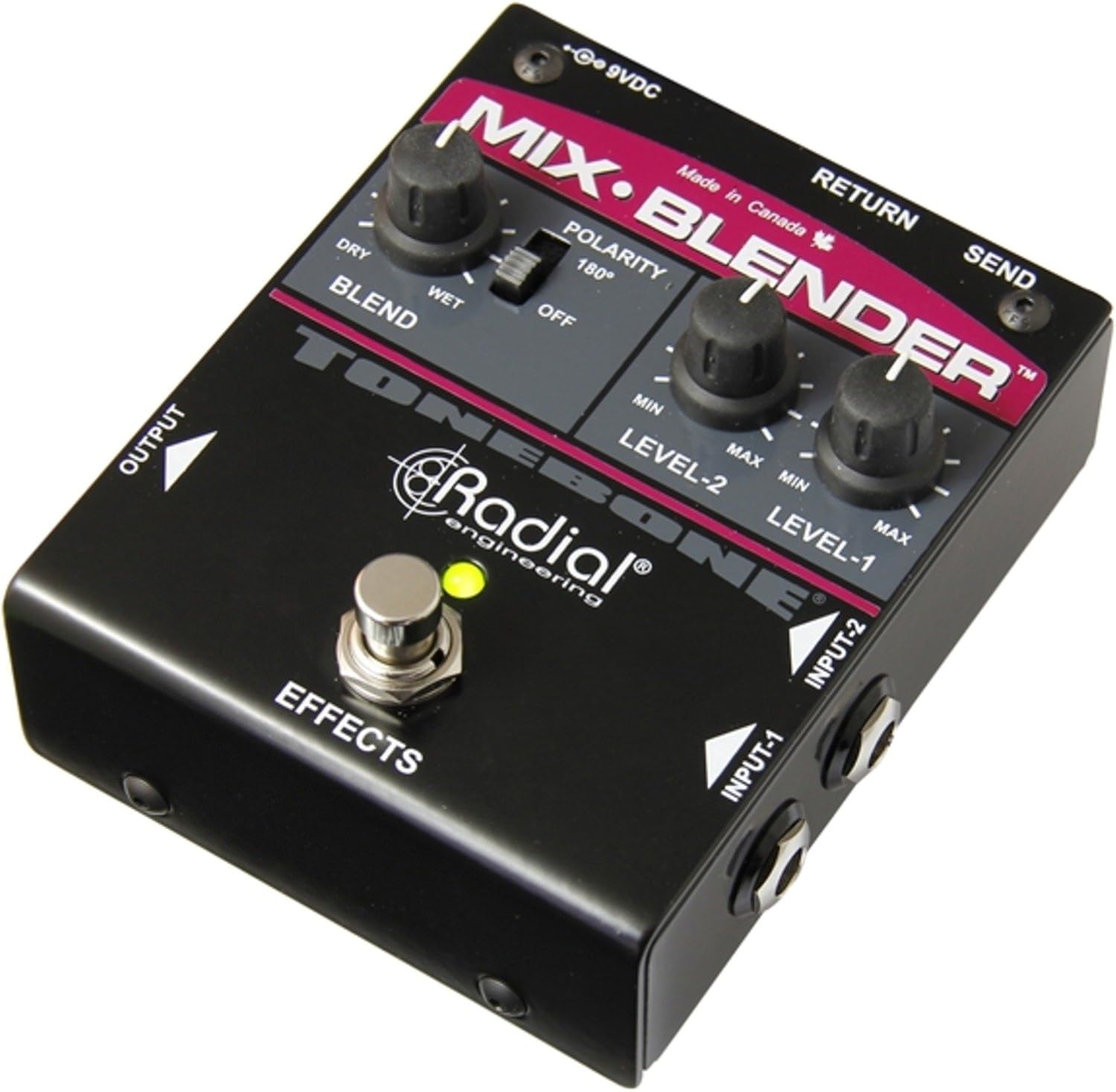Radial Mix-Blender Dual Instrument Buffer, Mixer, and FX Loop Interface