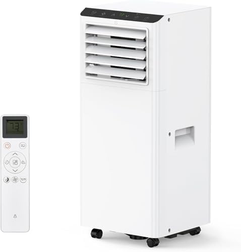 8,000 BTU Air Conditioner, Cools Up to 350 Sq. Ft.,Freestanding AC Unit for Room With Remote Control, 3 In 1 Air Cooler With Fan, Dehumidifer, Ultra Quiet, 35% Energy Savings