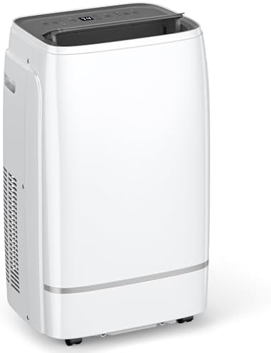 13000 BTUs Portable Air Conditioner with cooling/dehumidification/fan/sleep mode, 4-IN-1 Portable AC with 24H Timer & Remote Control & Window Kit
