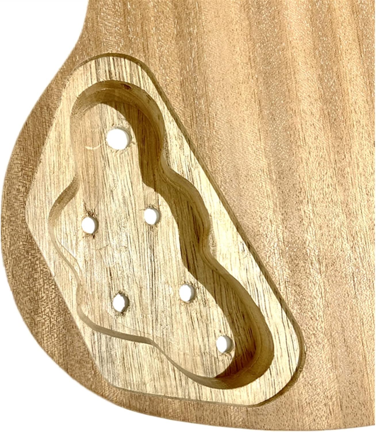 Electric Guitar Kit 2 Dual-Coil Pickups Unfinished DIY Wood Bodysemi-Finished Unassembled Kits Unfinished Guitar Set