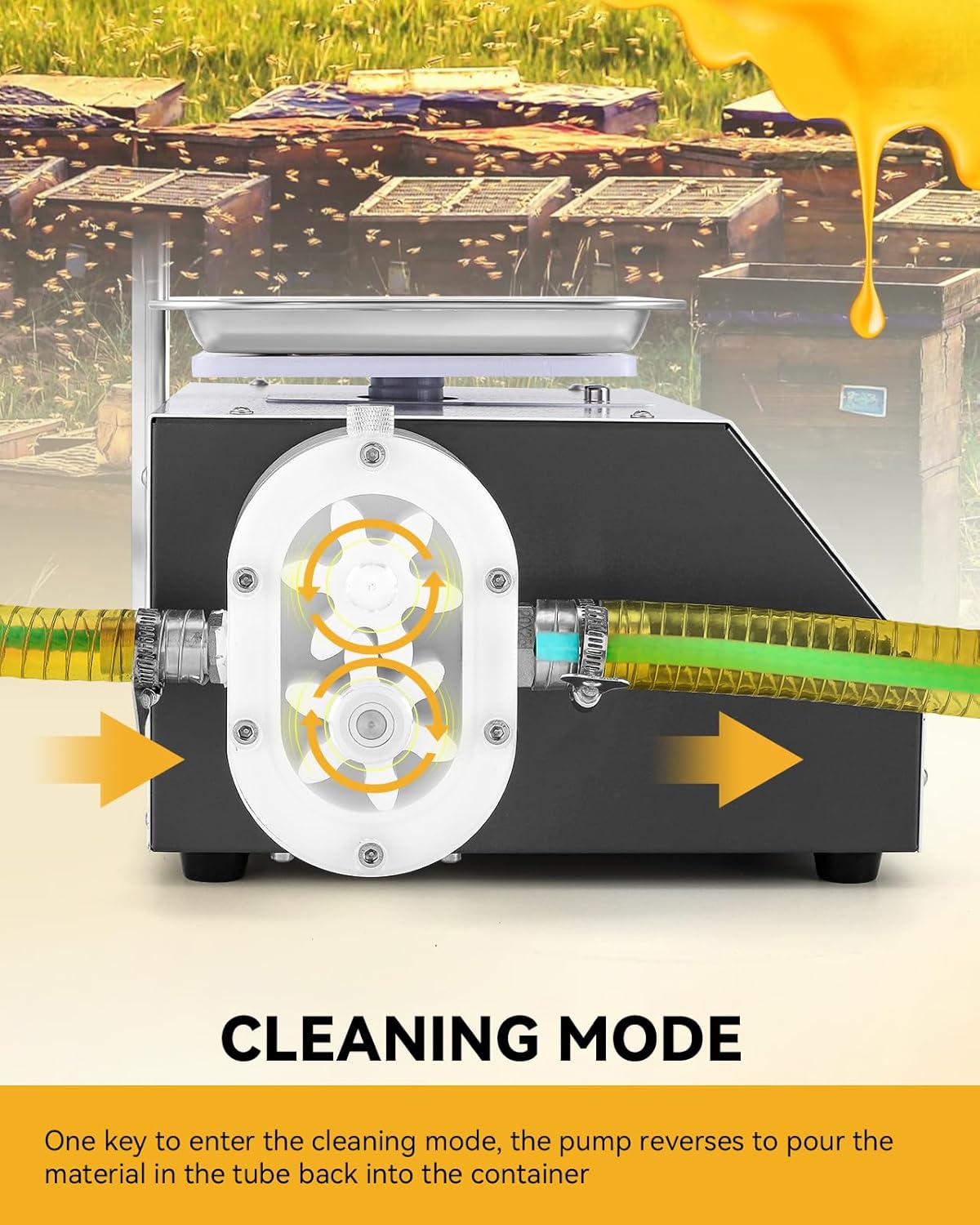 Hanchen Weight Honey Filling Machine Automatic Bottling Machine with Cleaning Mode Gear Pump for Laundry Detergent, Sauce, Ketchup