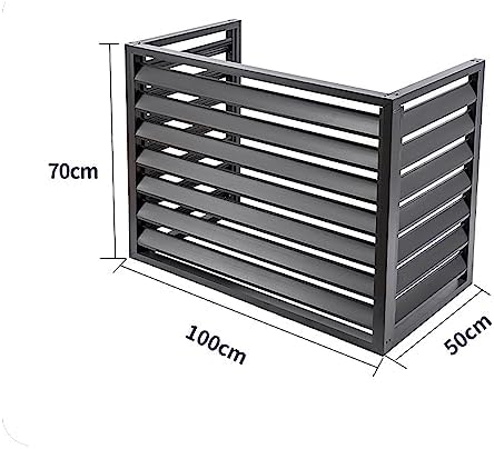 Cover for Outdoor Air Conditioner Covers for Outside Units, All Weather Privacy Fence Screen Anti-Theft Sturdy Aluminum Heavy Duty Ac Cover, Condenser Protective Prevents Foliage Wee