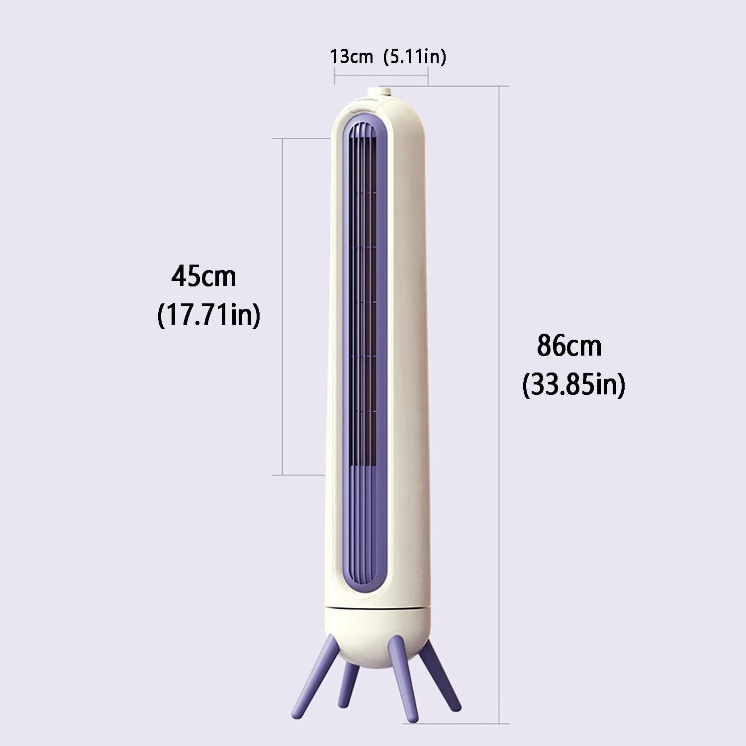 Bladeless Fan/Tower Fan/Standing Fan/Floor Cooling Fan/Silent air Conditioning Fan; Three Wind speeds, Stylish and Elegant, Perfect Match with Various Home Decoration Styles