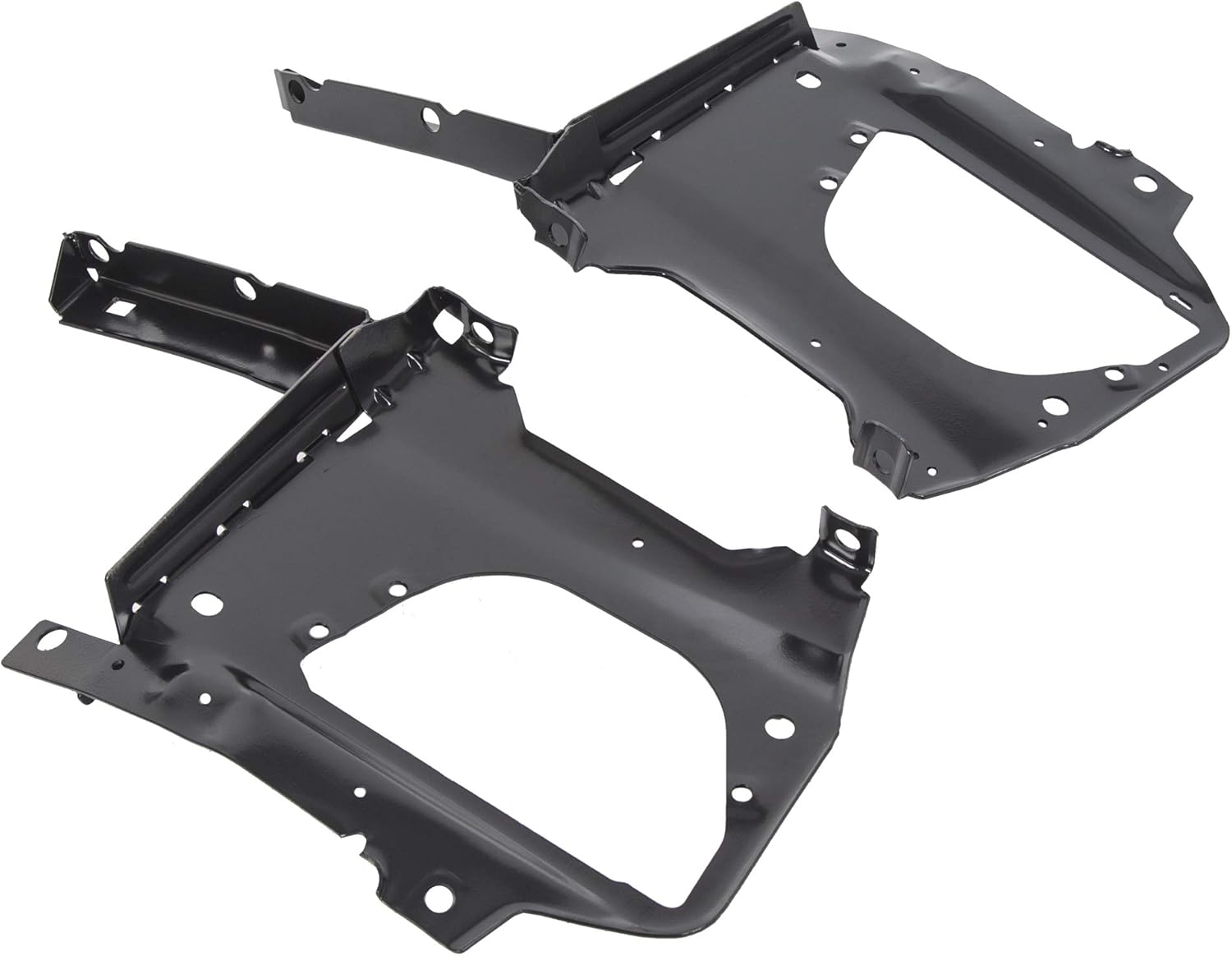 Front Bumper Brackets 1Pair Compatible with 2010-2018 Dodge Ram 2500 3500 4500 5500 Replacement for CH1061103 68064329AD 68064329AB Steel Powder Coated Black Left & Right