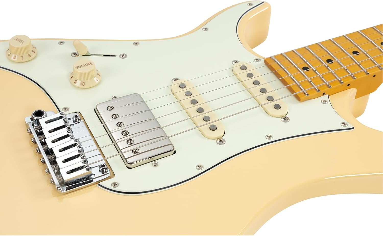 Vola Electric Guitar OZ RV MC LH Vintage Ivory Gloss Handmade in Japan MIJ Gotoh Bridge Gotoh Locking Tuner 6 Strings Modern C Neck For All Levels