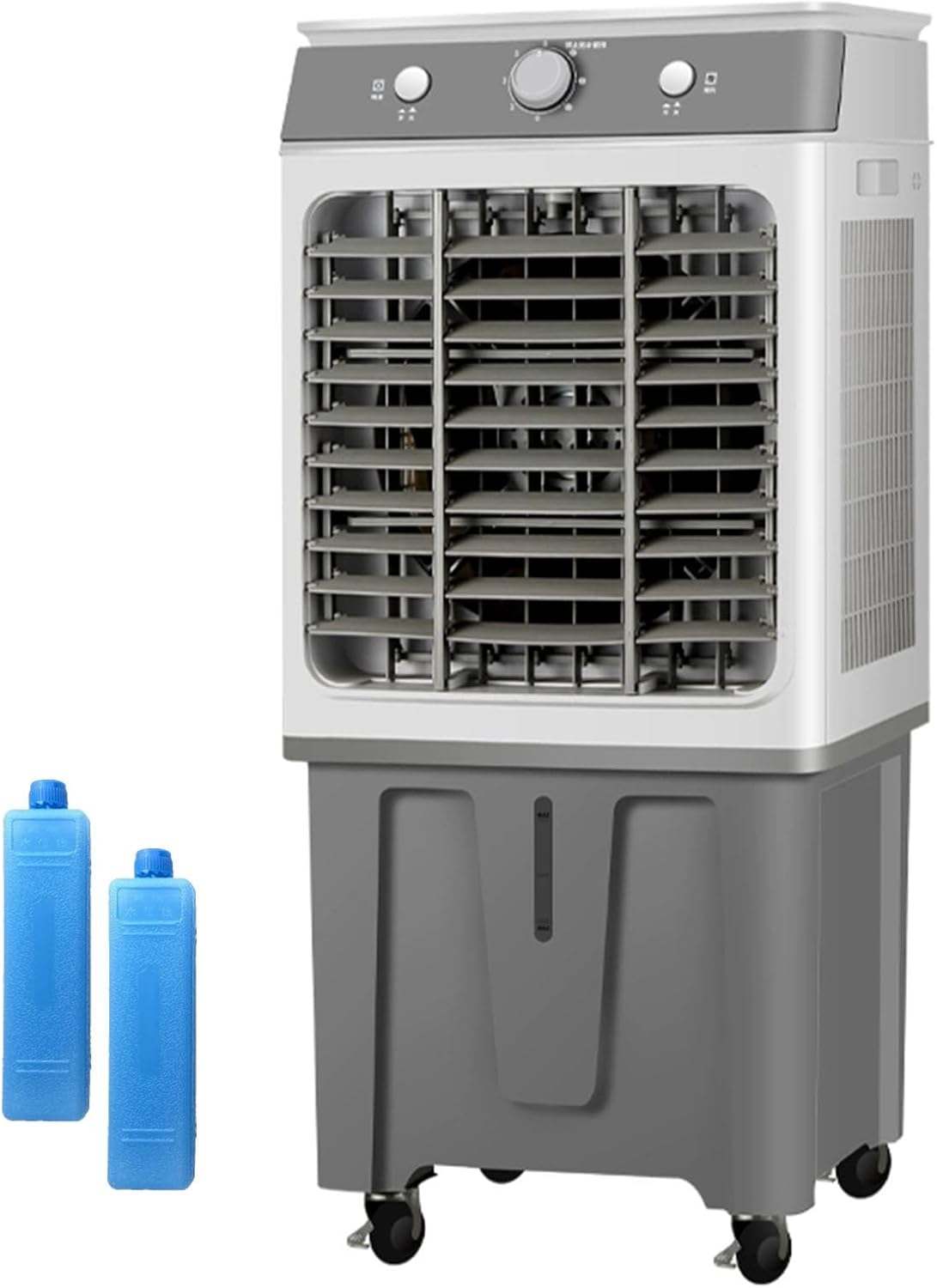 Evaporative Air Cooler, 3-in-1 Swamp Cooler, Portable Air Conditioners with Knob, 3-Speed, 11 Gal Water Tank for Home/Office/Garage/Patio