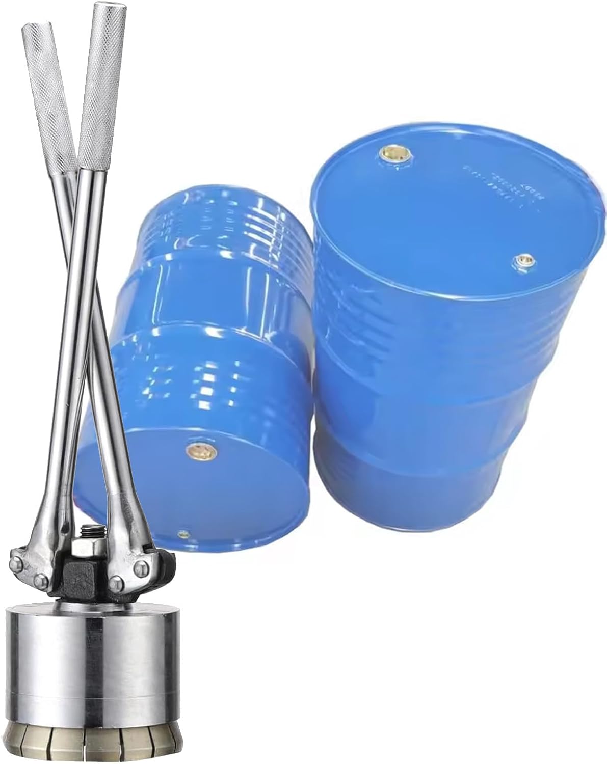 Manual Oil Barrel Sealing Machine, 200LOil Drum Cap Crimping Tool 35/70mm Sealing Barrel Crimper Sealer, Iron Drum Lid Sealing Plier,35mm+70mm