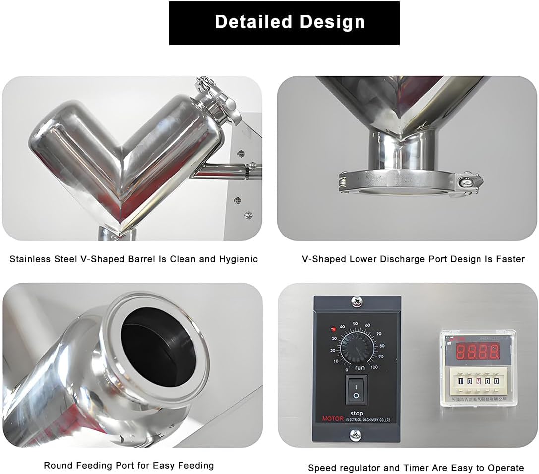 Dry Powder Mixing Machine, Compact V-Type Design for Efficient Blending in Pharmaceutical & Chemical Applications