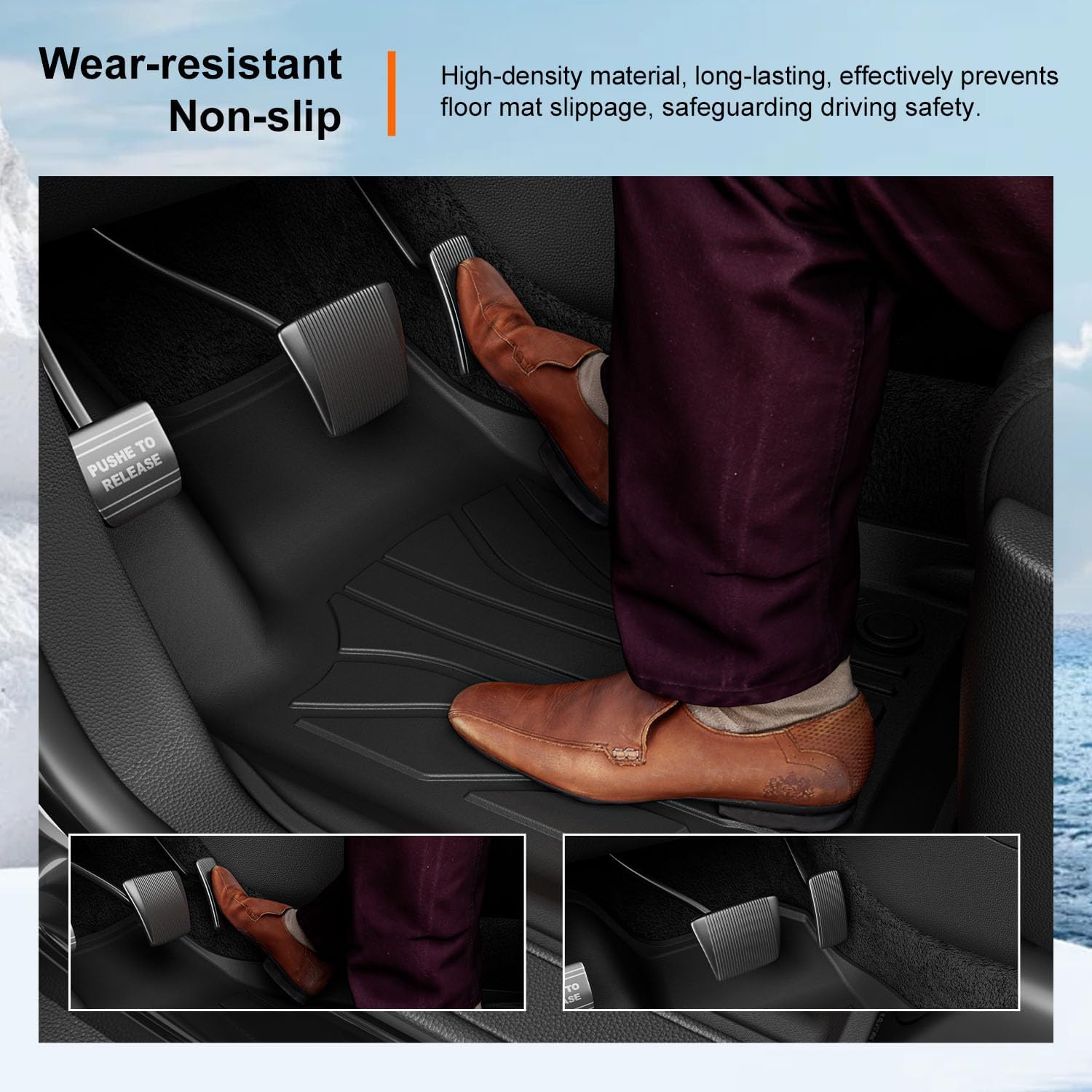 powoq Floor Mat Compatible with 2016-2026 Dodge Durango 7 Seats Trunk Liner 3rd Backrest Mat Replacement for 2016-2026 Dodge Durango Accessories (Trunk Mat+3rd Backrest Mat+7 Seats Floor Mat)