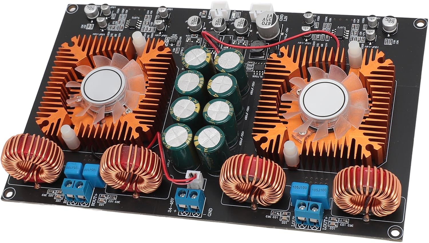 TPA3255 Amplifier Board, Class D Dual Core 600W Stereo, Efficiency Amp Module for Home Theater with Clear Sound Output