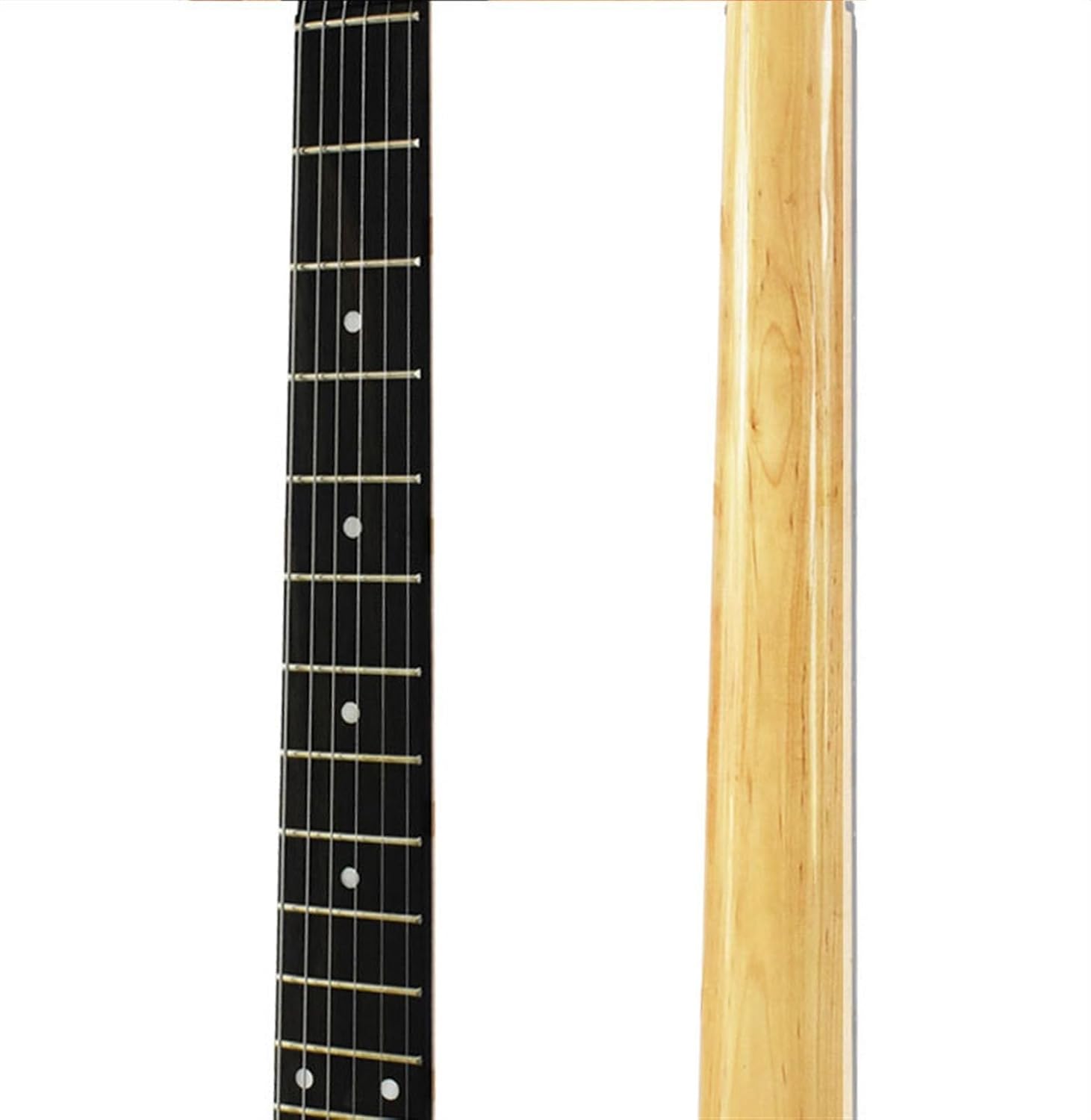 VENEKA Headless Electric Guitar 6-String Headless Electric Guitar Mahogany Body Mahogany Neck Rosewood Fretboard with Black Hardware