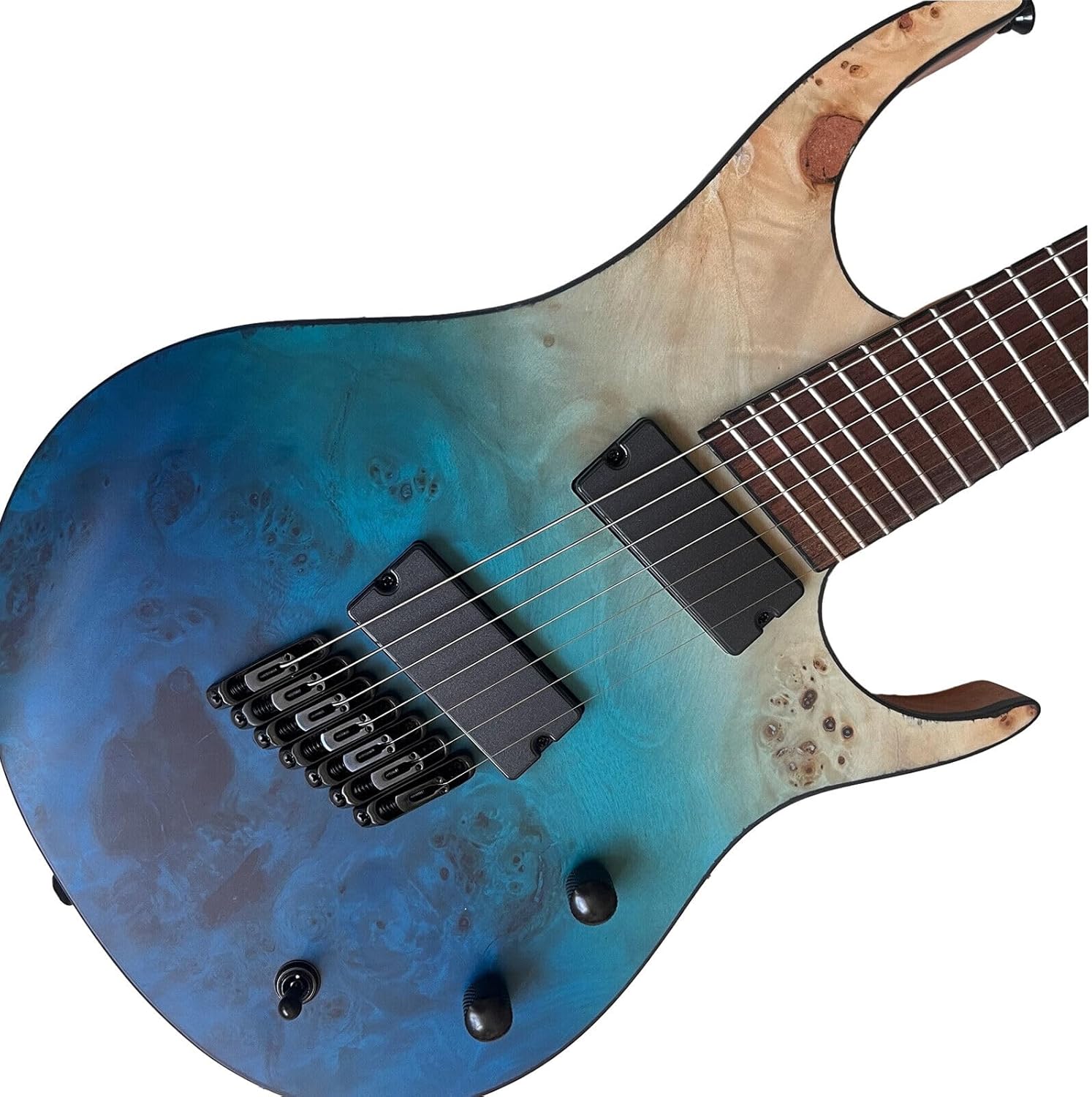 Upgrade Generation Pro Fanned Fret Electric Guitar 7 String Solid Body Guitar Stainless Steel Fret Roasted Guitar Neck