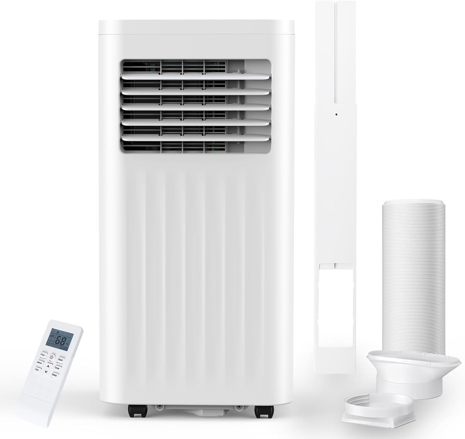 Antarctic Star Portable Air Conditioners Small Portable AC with Cooling, Fan, Dehumidifier Mode, 10,000 BTU, 24H Timer, Cooling up to 450 Sq.Ft. Window Kit Panel, 62ºF and 86ºF Temperature Range